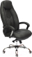 Миниатюра изображения товара Кресло офисное Tetchair Boss Lux (кожзам черный/черный перфорированный 36-6/36-6/06)