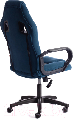 Кресло геймерское Tetchair Driver флок (ткань синий/серый 32/TW-12)