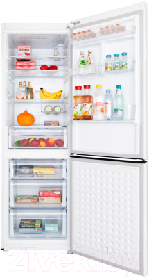 Холодильник с морозильником Maunfeld MFF187NFIW10