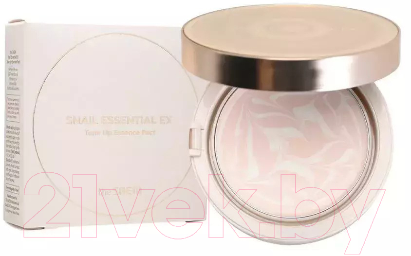 Пудра компактная The Saem Snail Essential EX Tone Up Essence Pact