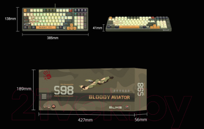 Клавиатура A4Tech Bloody S98 Aviator