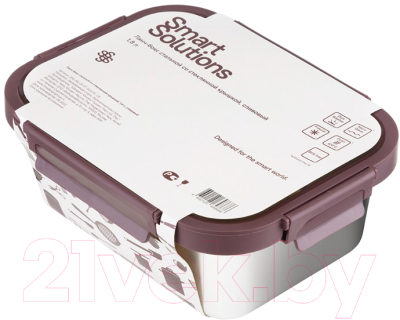 Ланч-бокс Smart Solutions SFE-SS-LB-ST-GLS-PL-1.8 (сливовый)