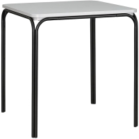 Обеденный стол Latitude Ror / RORTBL-D-SQBKGRGR70 (черный/серый) - 