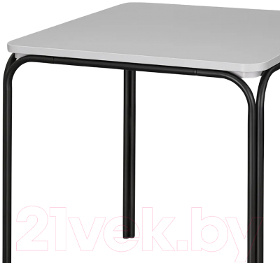 Обеденный стол Latitude Ror / RORTBL-D-SQBKGRGR70 (черный/серый)