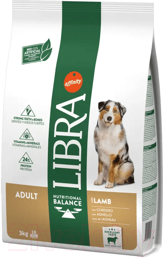 Сухой корм для собак Libra Dog для взрослых всех пород с ягненком (12кг)