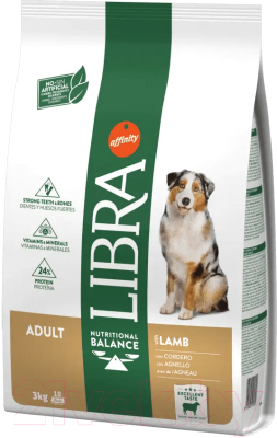 Сухой корм для собак Libra Dog для взрослых всех пород с ягненком