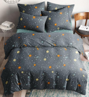 Комплект постельного белья Веселина Планеты 71020-1+71021-1 2сп Евро (70x70) - 