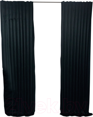 Шторы Модный текстиль 112MTBARHAT40 (250x150, 2шт, черный)