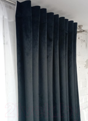 Шторы Модный текстиль 112MTBARHAT40 (250x200, 2шт, черный)