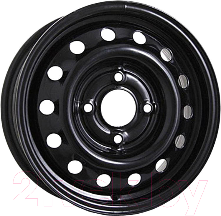 Штампованный диск Eurodisk 53A45V 14x5.5" 4x100мм DIA 56.1мм ET 45мм Black