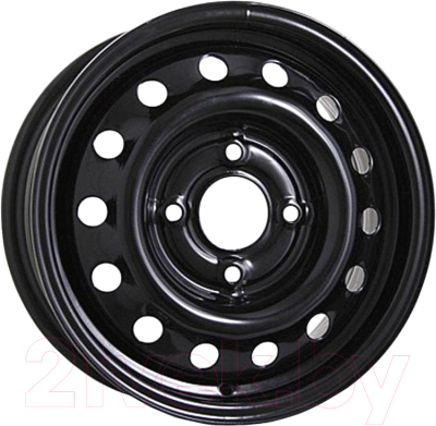 Штампованный диск Eurodisk 53A45V 14x5.5" 4x100мм DIA 56.1мм ET 45мм Black — фото 3