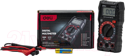 Изображение товара Мультиметр цифровой Deli DL334301