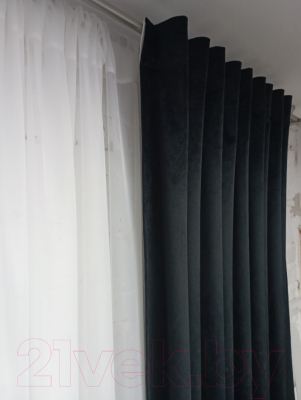 Штора Модный текстиль 112MTBARHAT40 (270x200, черный)