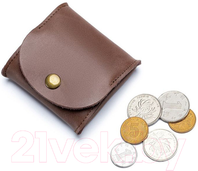 Монетница Ezcase Koloss. Maria / 1_K10.1_brown (коричневый) — фото 5