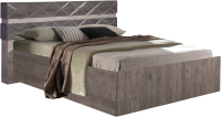 Двуспальная кровать Мебель-КМК 1600 Монако 14 0673.25 (сосна натуральная/дуб шале графит) - 