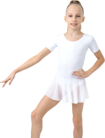 Купальник для художественной гимнастики Grace Dance 2620711 (р-р 28, белый) - 