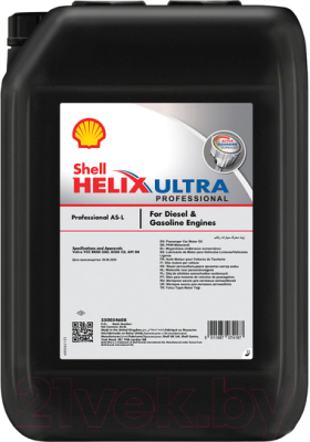 Моторное масло Shell Helix Ultra Professional AS-L 0W20 (20л)