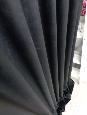 Шторы Модный текстиль 112MTBARHAT40 (270x250, 2шт, черный)
