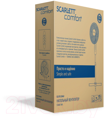 Вентилятор Scarlett SC-SF111B40 (черный)