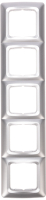 Рамка для выключателя Kranz KR-78-0289 (серебряный металлик) - 