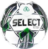 Мяч для футзала Select Futsal Planet v22 FIFA Basic / 1033460004 (белый/зеленый) - 
