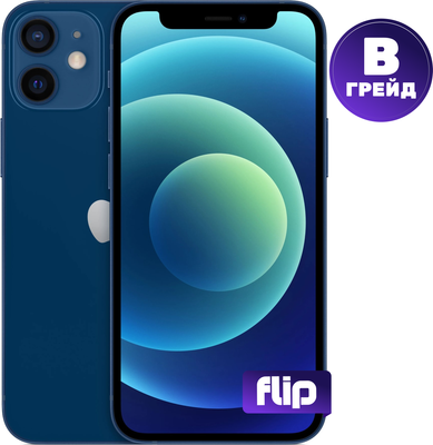 Смартфон восстановленный Apple iPhone 12 Mini 64GB Flip Грейд B (синий) - 