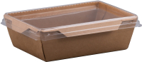 Набор одноразовых контейнеров Paperko С пластиковой крышкой конт400К (50шт) - 