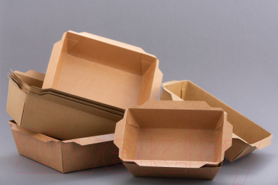 Набор одноразовых контейнеров Paperko С пластиковой крышкой конт400К (50шт)