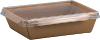 Набор одноразовых контейнеров Paperko С пластиковой крышкой конт500К (50шт) - 