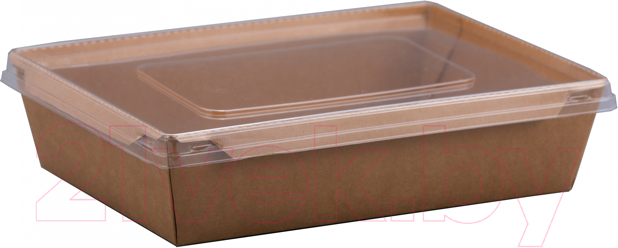 Набор одноразовых контейнеров Paperko С пластиковой крышкой конт1000К