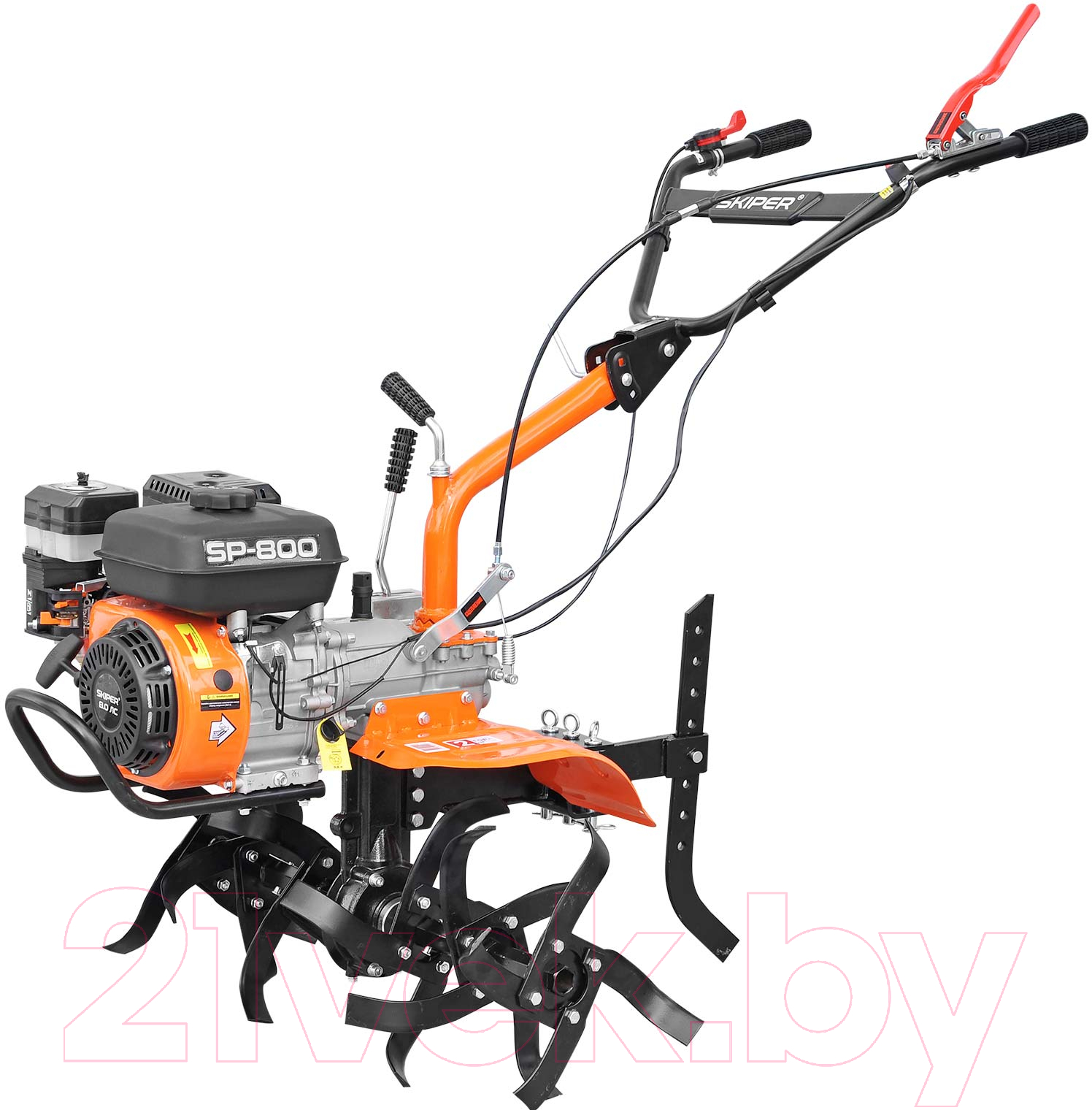 Мотокультиватор Skiper SP-800 + колеса Brado 4.00-8