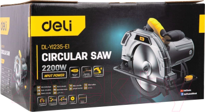 Изображение товара Дисковая пила Deli DL-YJ235-E1