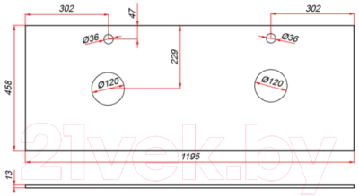 Тумба под умывальник ЗОВ Парма 120 / P120LWP0MHMC1A-KP13H (белый/галифакс)