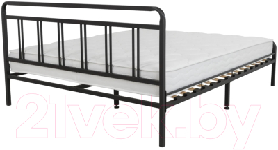 Полуторная кровать Askona Avinon 140x200 (черный шагрень)