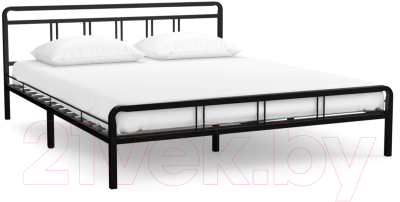 Двуспальная кровать Askona Avinon 160x200 (черный шагрень)