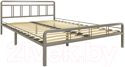 Полуторная кровать Askona Avinon 140x200 (серый шагрень)