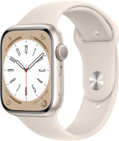 Умные часы Apple Watch Series 8 GPS 45mm A2771 / MNUQ3 (Starlight) - 