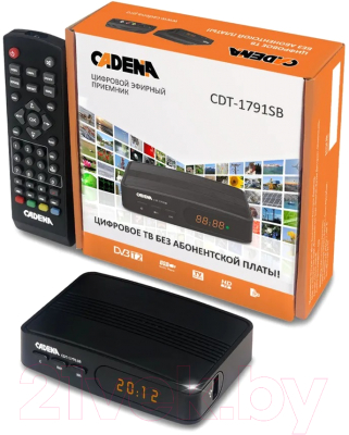 Тюнер цифрового телевидения Cadena CDT-1791SB