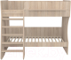 Миниатюра изображения товара Двухъярусная кровать детская Можга Капризун 8 / Р438 (дуб сонома)