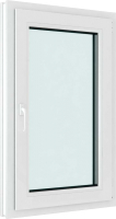 Окно ПВХ Brusbox Futuruss Одностворчатое Поворотно-откидное правое 2 стекла (1400x1000x60) - 