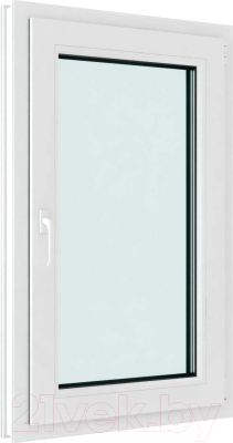 Окно ПВХ Brusbox Futuruss Одностворчатое Поворотно-откидное правое 2 стекла (1400x1000x60)