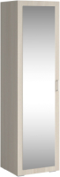 Шкаф Премиум Рондо 2 с зеркалом (бодега светлый/глиняный серый) - 