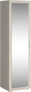 Шкаф Премиум Рондо 2 с зеркалом (бодега светлый/глиняный серый)