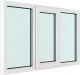 Миниатюра изображения товара Окно ПВХ Brusbox Futuruss 3 части Поворотно-откидная центральная створка 2 стекла (1150x1750x60)