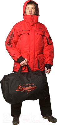 Костюм для охоты и рыбалки Canadian Camper Camper Snow Lake Pro (L, черный/красный)