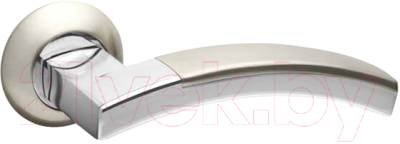 Ручка дверная VELA Аккорд NIS/CR FTЕ23-E163 (матовый никель/хром)