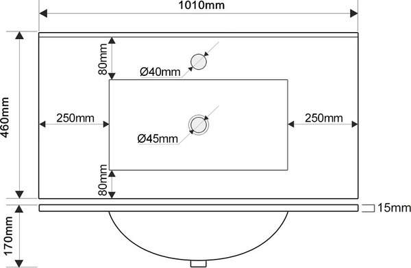 Купить Тумба с умывальником ЗОВ Кито 100 / K100LW0MWM-OL100 в Слуцке