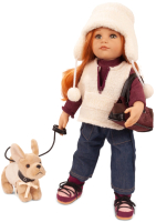 Кукла с аксессуарами Gotz Ханна с бежевой собакой / 2359005 - 