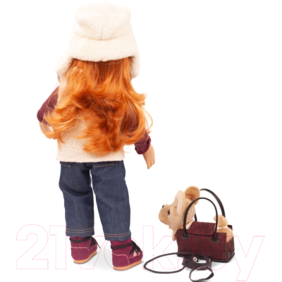 Кукла с аксессуарами Gotz Ханна с бежевой собакой / 2359005
