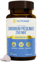 Витаминно-минеральный комплекс Nutraway Chromium Picolinat (60шт) - 